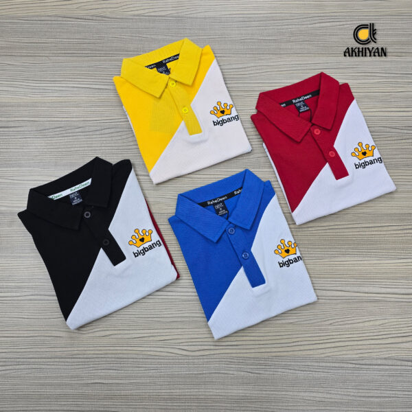 Single Polo T-Shirt (YELLOW ) - Image 3